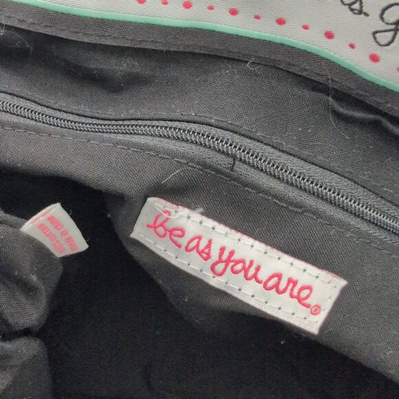 Be As You Are Glorious Shoes Embroidered Pink Tote Bag - Picture 2 of 5